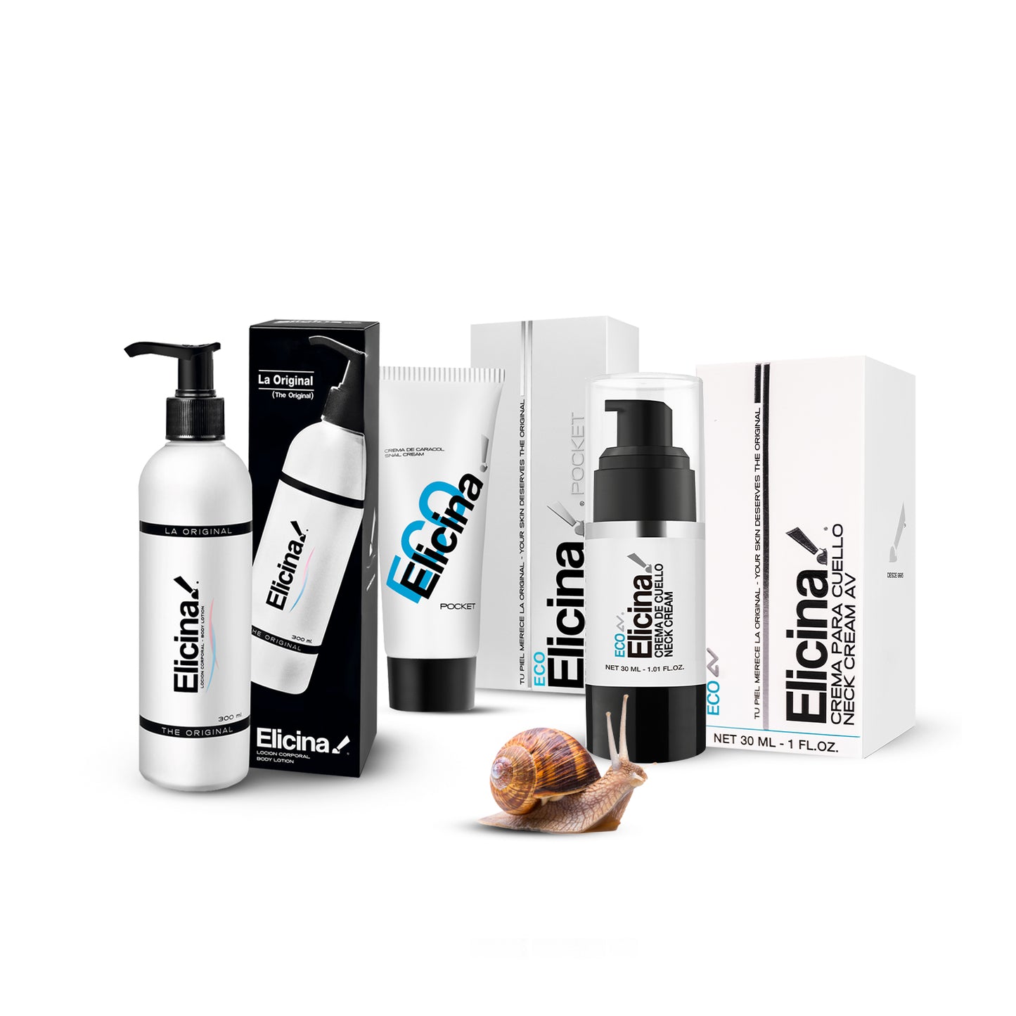 Body lotion 300ml + neck cream +Elicina pocket 20ml